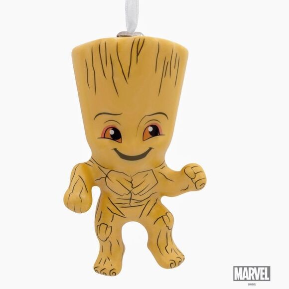 𝅺hallmark Groot Ornament Marvel Guardians of the Galaxy Groot Decoupage - Picture 1 of 9